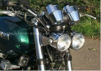 Double Headlight Chrome Housing
